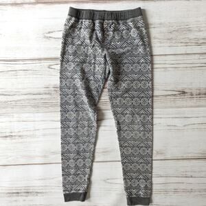 American Eagle Gray and White Patterned Sleep Leggings sz Small